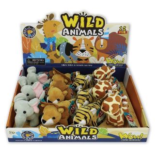 Obrázek z Zvířátka zoo plyš pískací 12cm, 4dr (12) 
